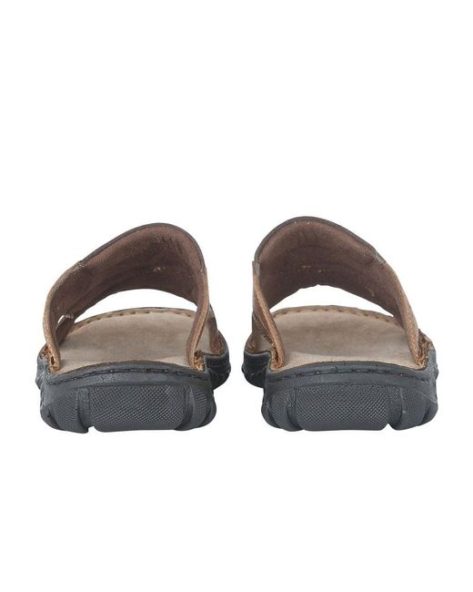 Lotus Brown Cole Mule Sandals for men