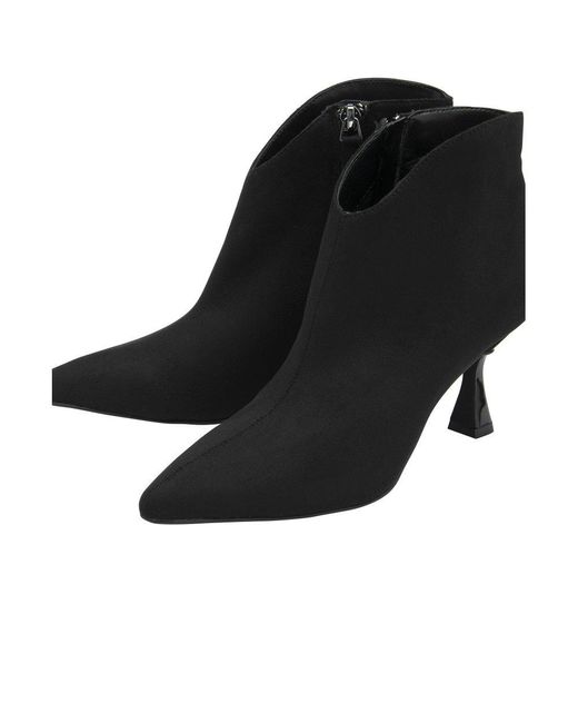 Lotus Black Amelia Ankle Boots