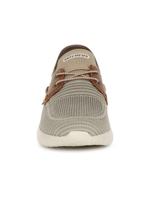 Skechers Brown Delson 3.0 Roth Slip for men