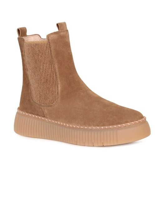 Gabor Brown Relaxed Chelsea Boots