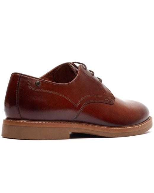 Base London Brown Strand Lace Up Shoes for men