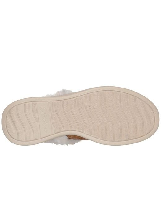 Skechers Brown Cozy Escape Textile Chestnut Slippers