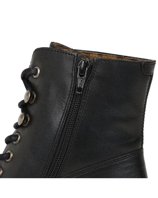 Fly London Black Birr Wedge Heel Boots