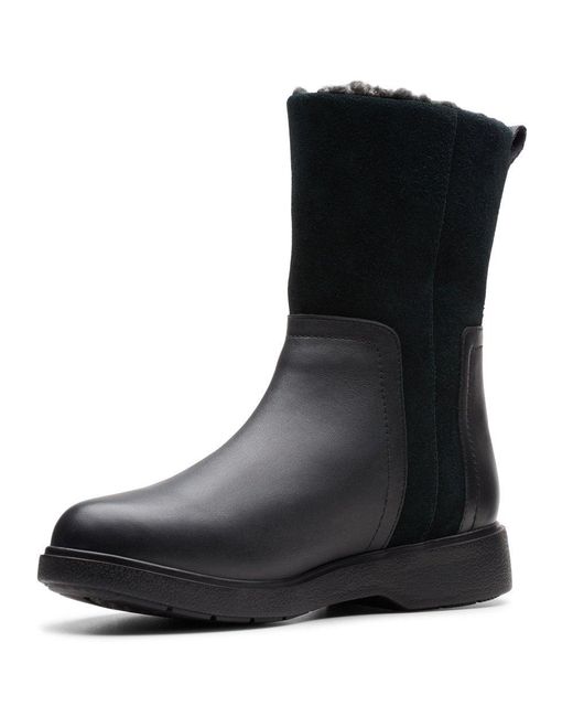 clarks womens mid calf boots