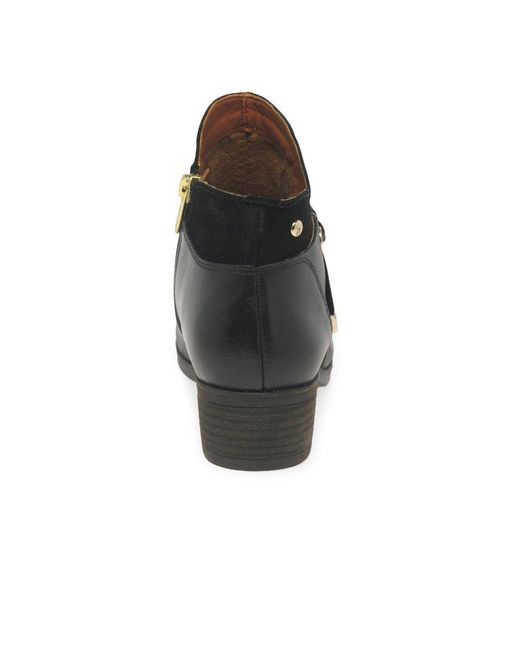 Pikolinos Black Darcey Ankle Boots