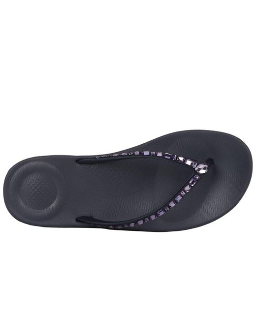 Fitflop Blue Fitflop Iqushion Toe Post Sandals