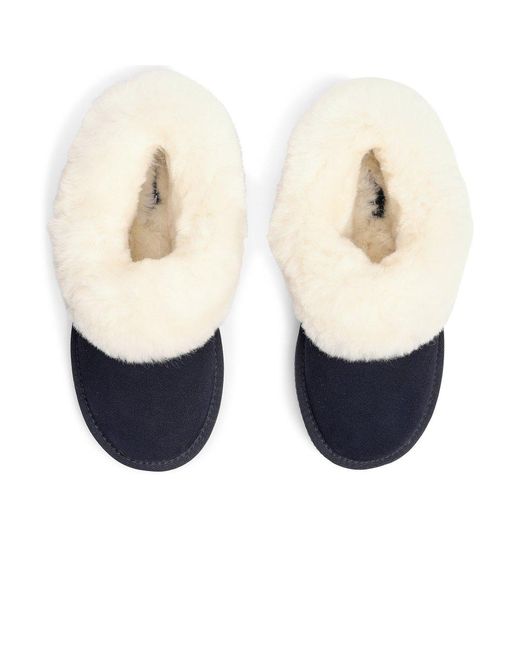 Hotter Blue Hug Slipper Boots