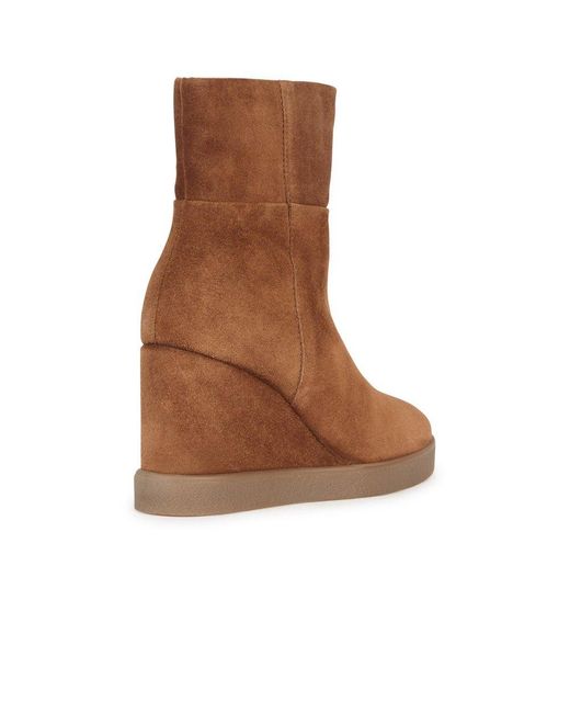 Geox Brown D Eildea Wedge B Ankle Boots