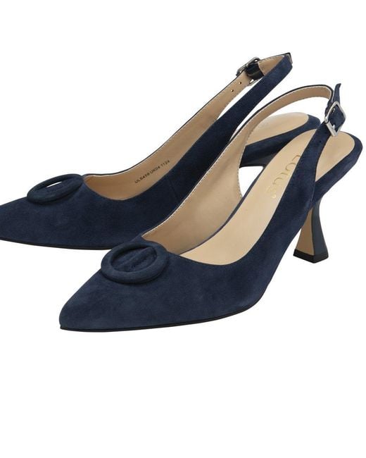 Lotus Blue Delfina Slingback Court Shoes
