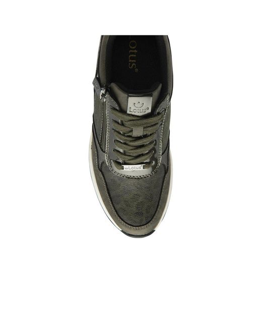 Lotus Black Pluto Trainers