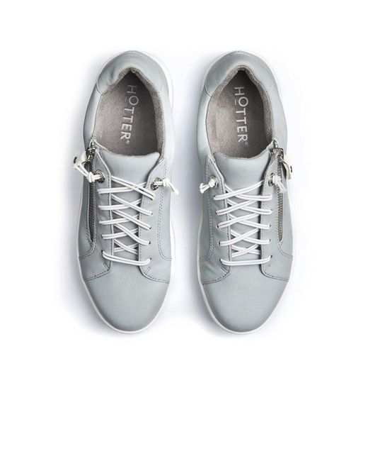 Hotter White Leonie Trainers
