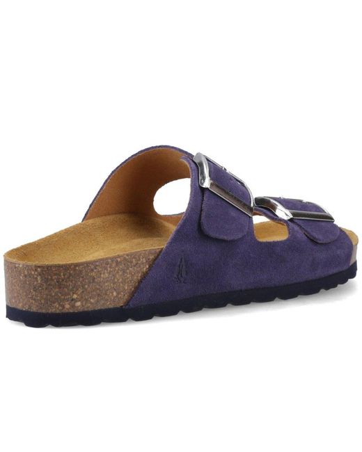 Hush Puppies Blue Brixley Mules