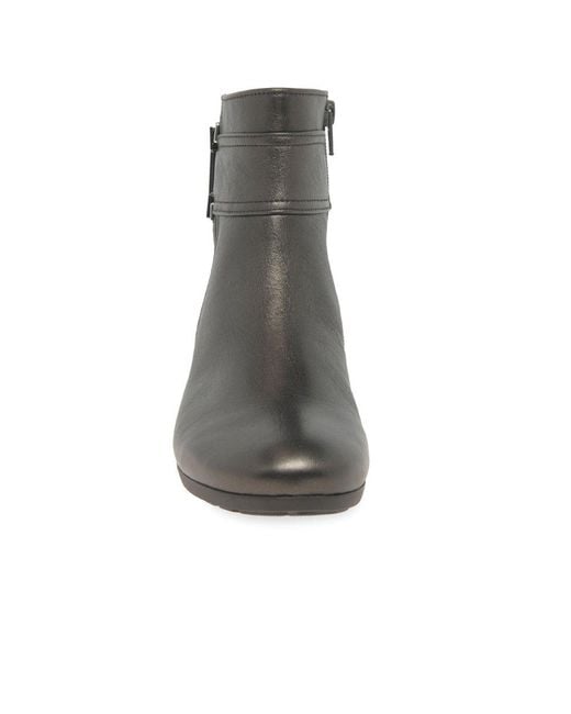 Gabor Gray Balm Ankle Boots