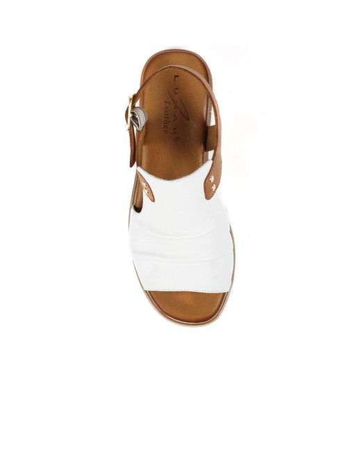 Lunar (GRS) Brown Steffi Wedge Sandals