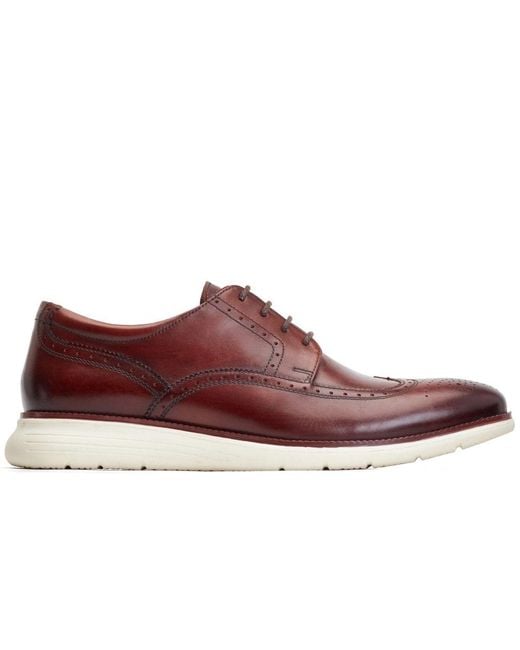 Base London Red Flight Brogues for men
