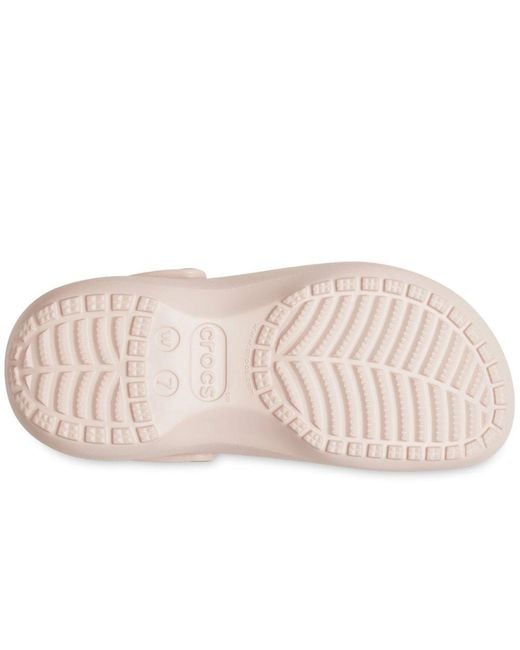 CROCSTM Pink Classic Platform Clogs
