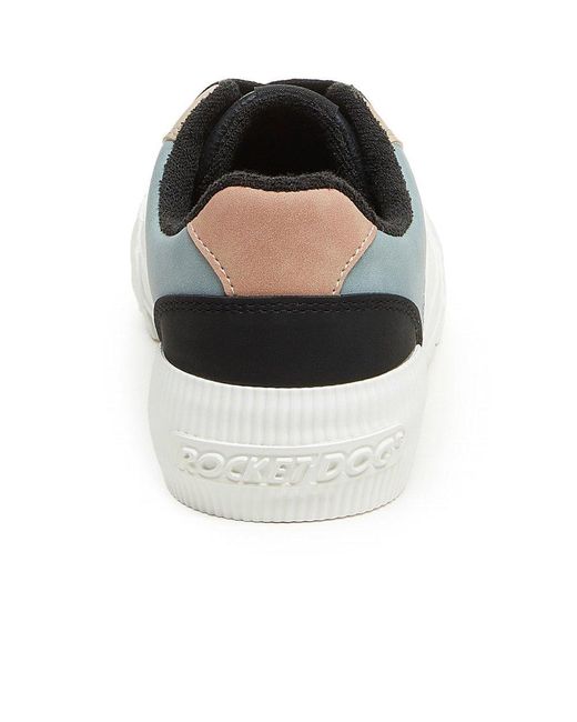 Rocket Dog Black Cheery Blocked Trainers
