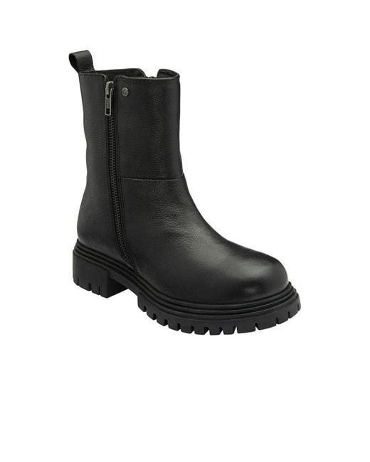 Lotus Black Marissa Ankle Boots
