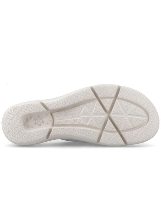 Hush Puppies White Uplift Crossover Slide Sandals