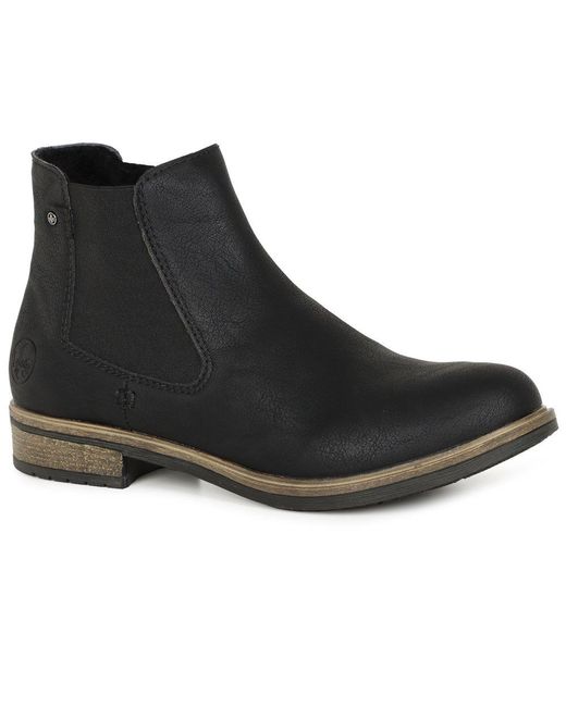 Rieker Black Minnesota Chelsea Boots