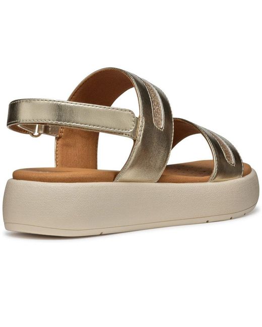 Geox Brown D Camalei Sandals