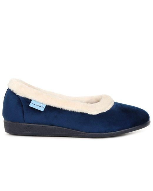 Lunar (GRS) Blue Mabel Ii Full Slippers