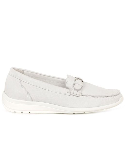 Waldläufer White Hinata Loafers