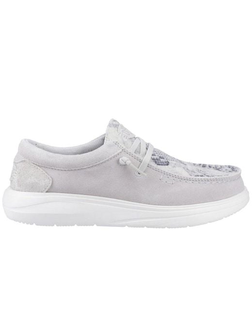 HeyDude White Wendy Comf Shoes