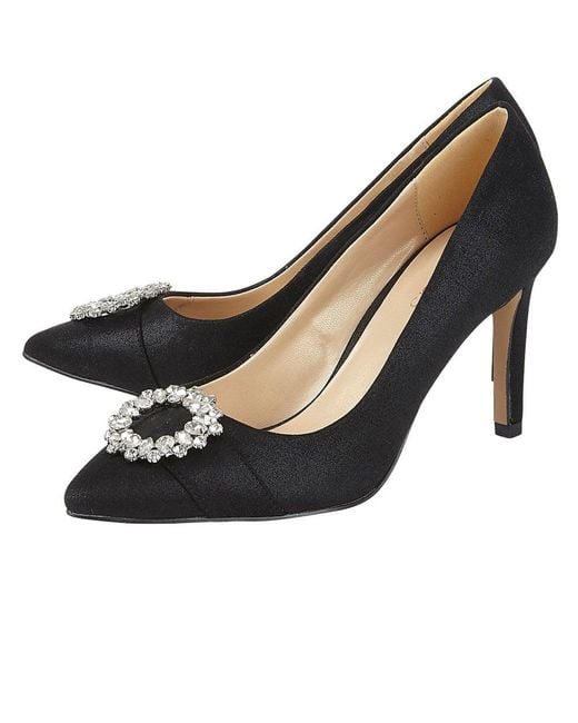 Lotus Black Radiance Court Shoes