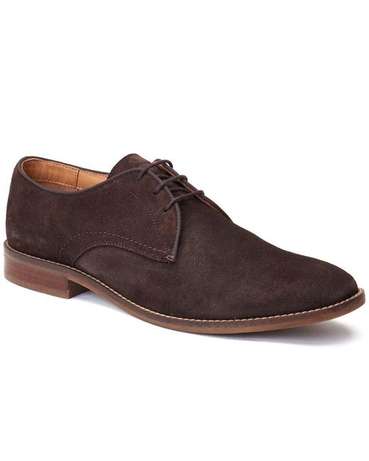 Base London Brown Bronte Derby Shoes for men