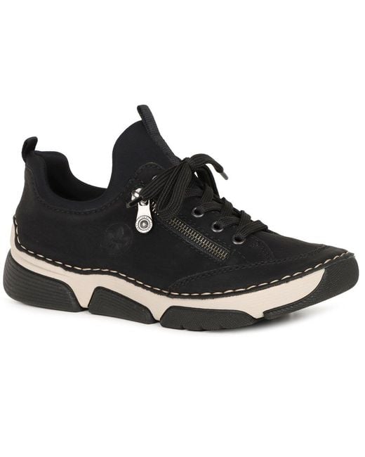 Rieker Black Excursion Trainers