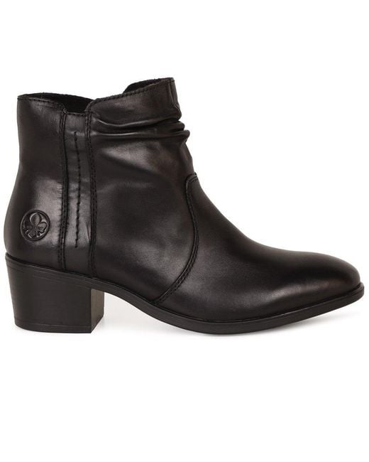 Rieker Black Hovingham Ankle Boots