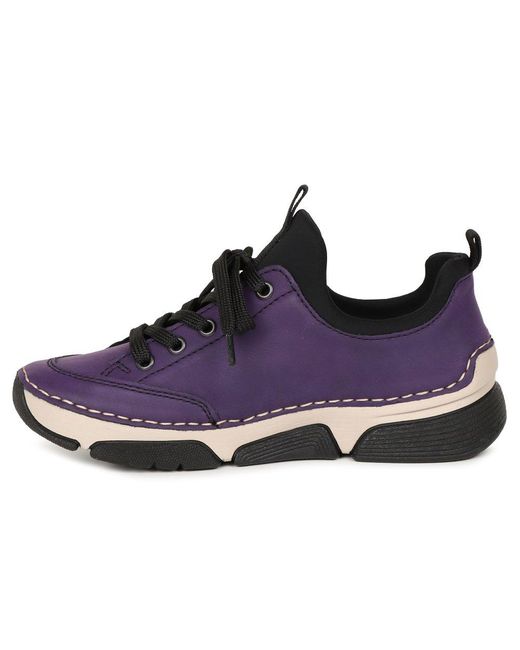 Rieker Blue Excursion Trainers Colour: Aubergine