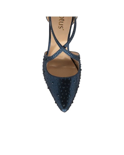 Lotus Blue Panache Court Shoes