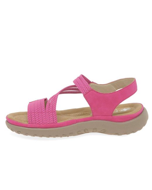 Rieker Pink Locket Sandals