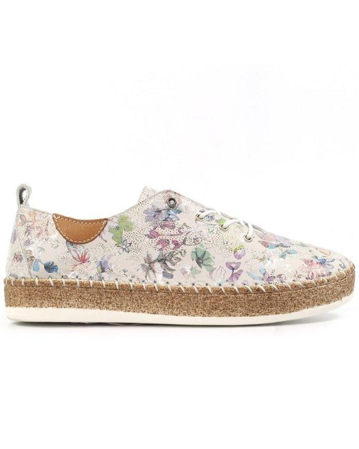 Lunar (GRS) White Iva Plimsoll Trainers