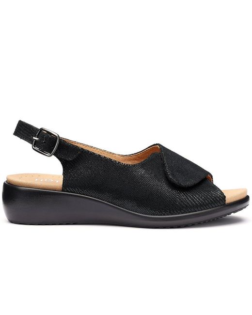 Hotter Blue Olivia Wide Fit Slingback Sandals