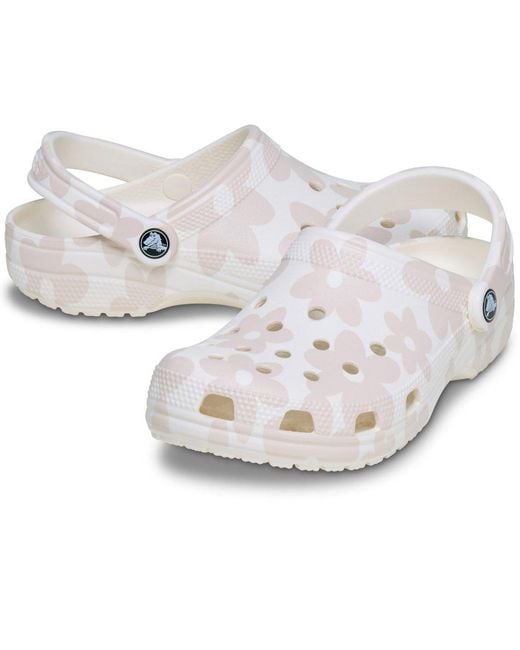 CROCSTM White Classic Pop Petals Clogs