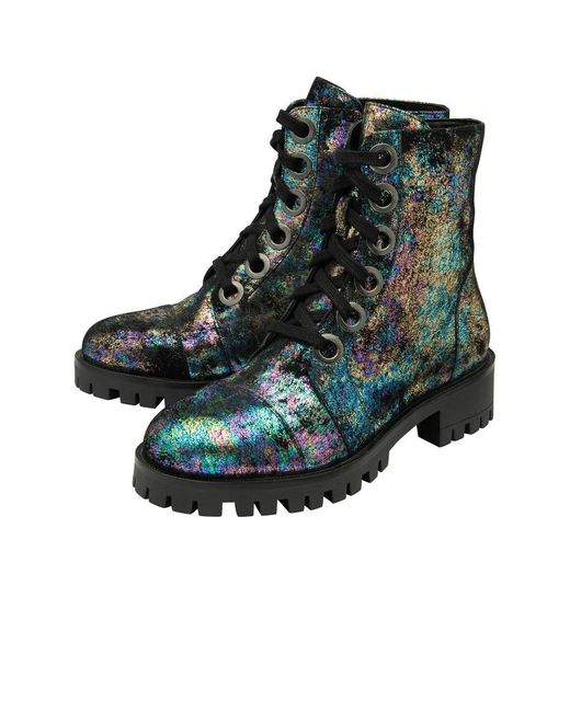 Lotus Blue Lara Ankle Boots