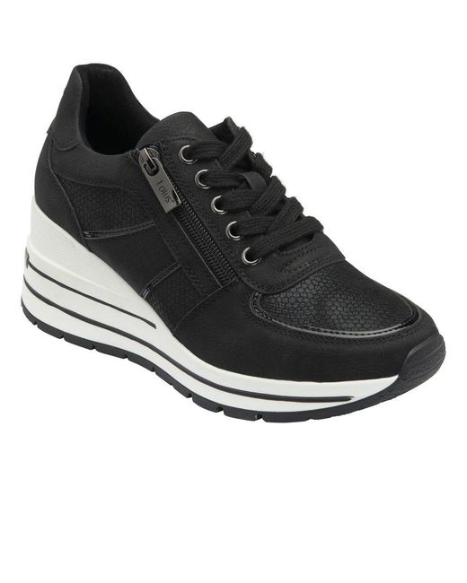 Lotus Black Jenni Trainers