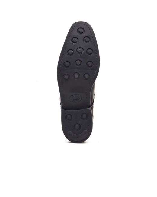 Base London Black Henley Monk Shoes for men