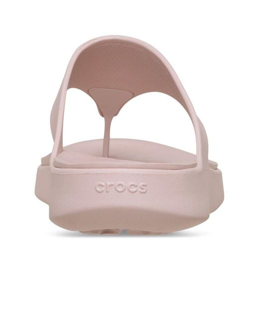CROCSTM Pink Getaway Triangle Flip Sandals