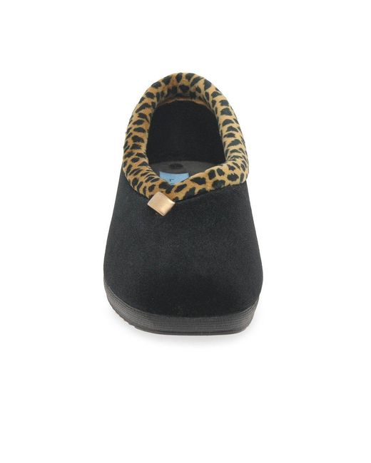 Lunar Black Paloma Full Slippers