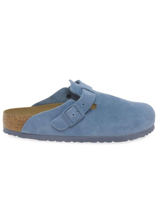 Birkenstock Blue Boston Mule Sandals