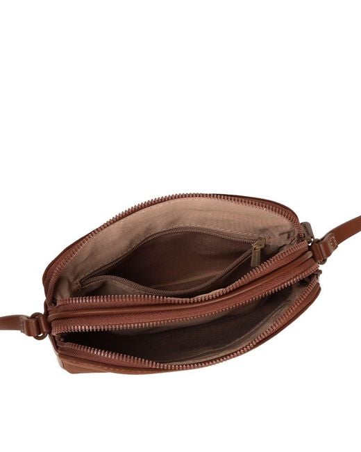 David Jones Brown Toulouse Messenger Bag