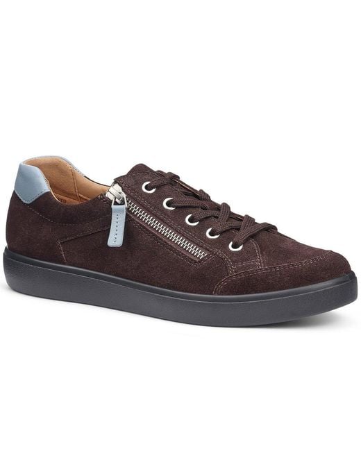 Hotter Brown Chase Ii Wide Fit Trainers
