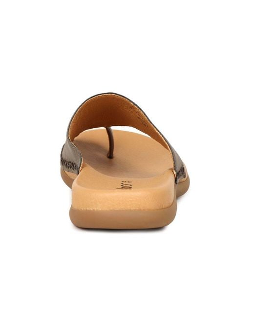 Gabor Brown Lanzarote Toe Loop Mules Colour: Antique