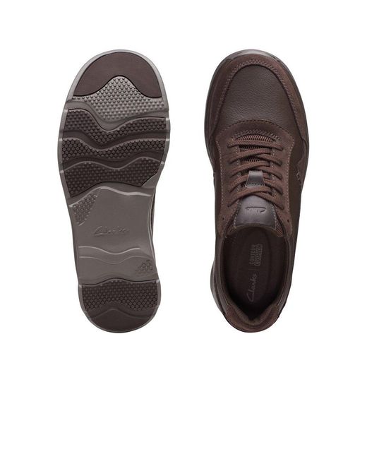 Clarks Chart Lite Move Trainers in Brown for Men | Lyst UK