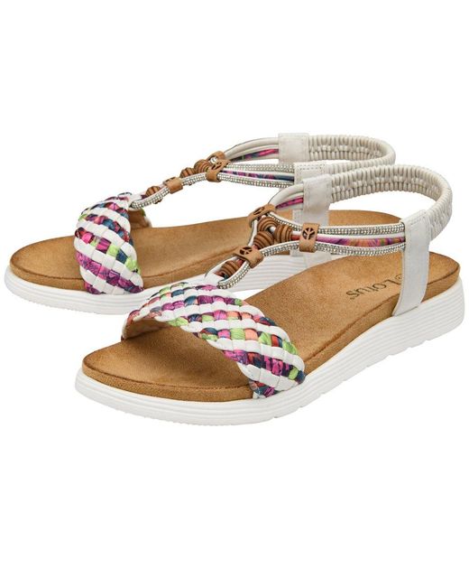 Lotus Metallic Russo Sandals