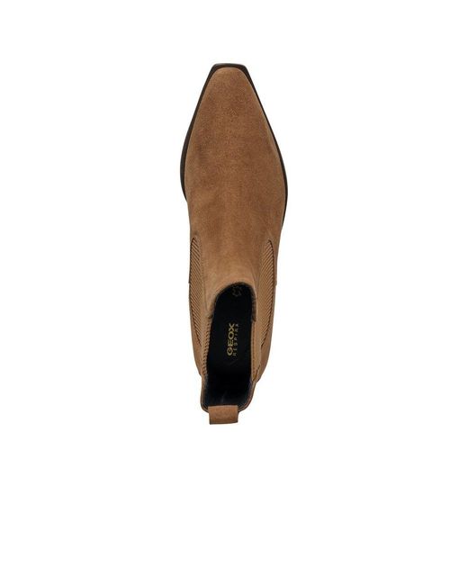 Geox Brown D Texica A Ankle Boots